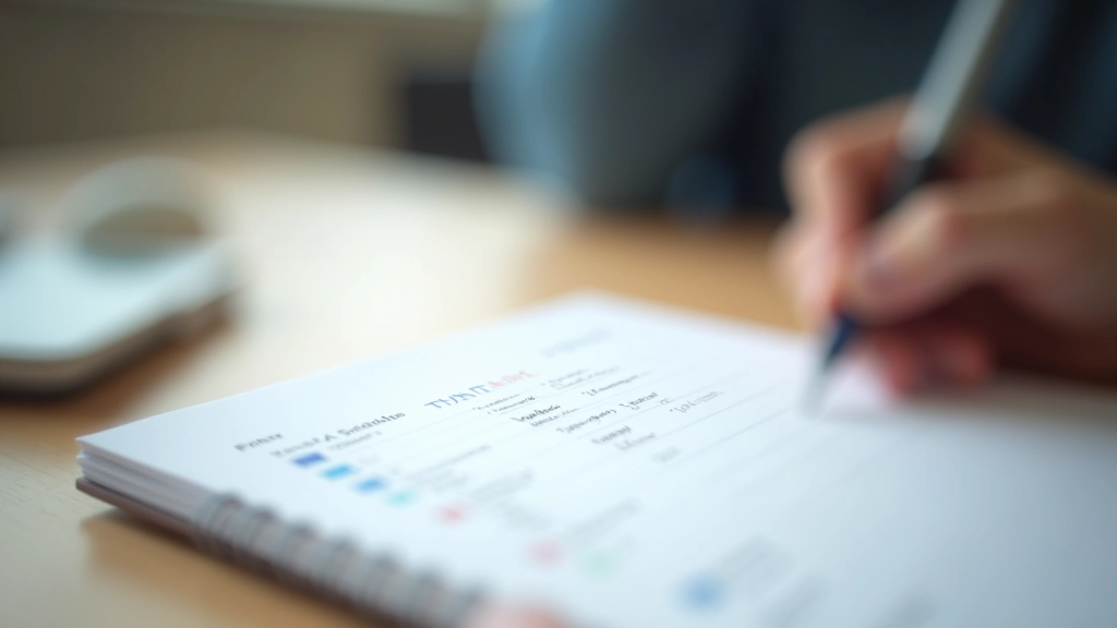 Close-up of a detailed training plan on paper with schedule, notes, and checkmarks showing structured weekly progression